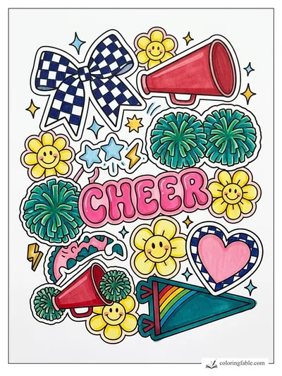 Colored example of this coloring page