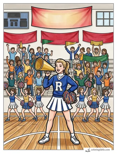 Colored example of this coloring page