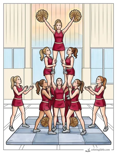 Colored example of this coloring page