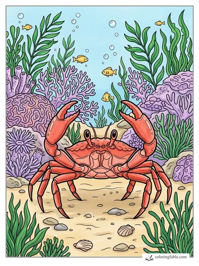 Colored example of this coloring page