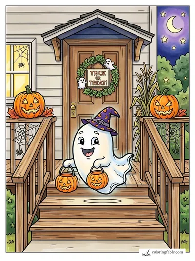 Colored example of this coloring page