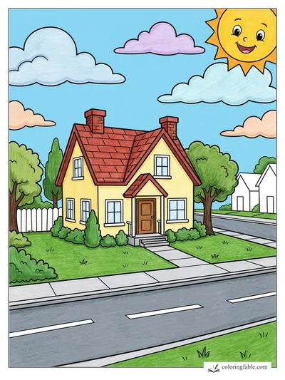 Colored example of this coloring page