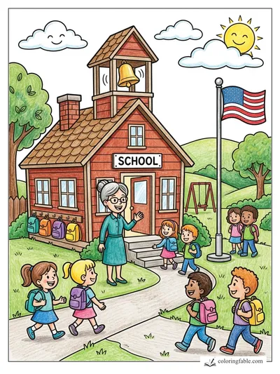 Colored example of this coloring page