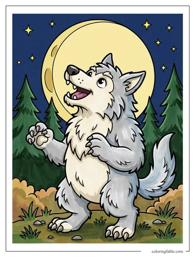 Colored example of this coloring page