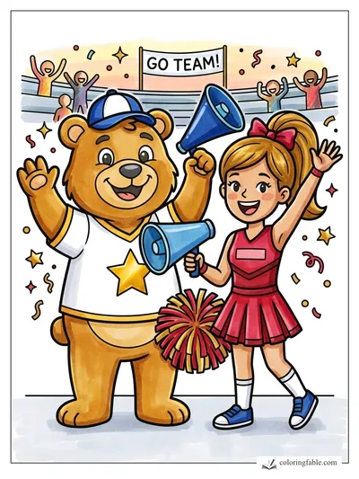 Colored example of this coloring page