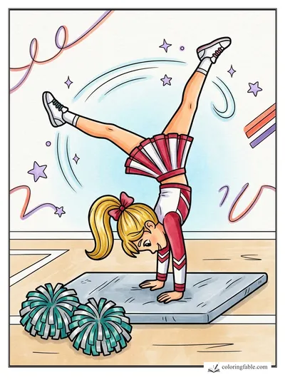 Colored example of this coloring page