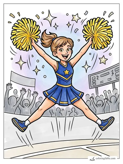 Colored example of this coloring page