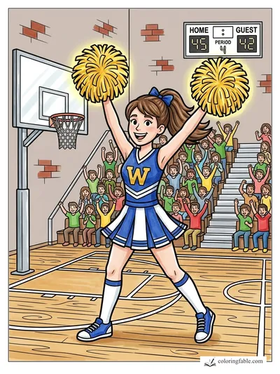 Colored example of this coloring page