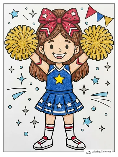 Colored example of this coloring page