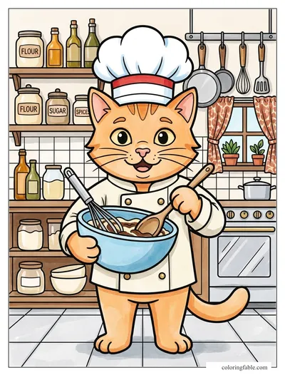 Colored example of this coloring page