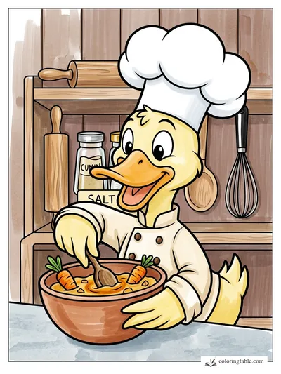 Colored example of this coloring page
