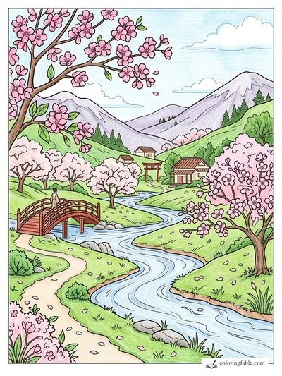 Colored example of this coloring page