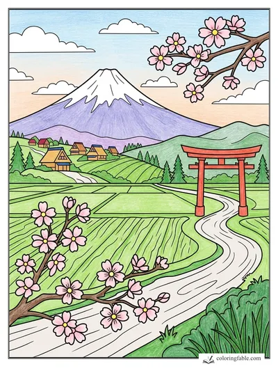 Colored example of this coloring page