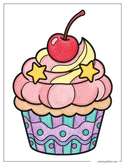 Colored example of this coloring page