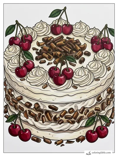 Colored example of this coloring page
