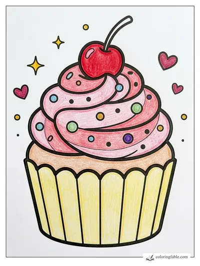 Colored example of this coloring page