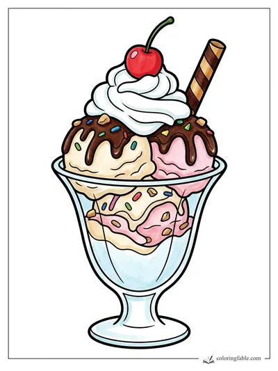 Colored example of this coloring page