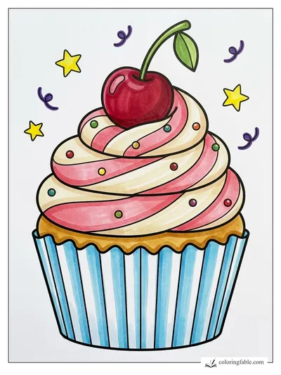Colored example of this coloring page