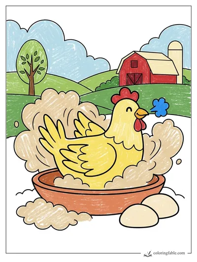 Colored example of this coloring page