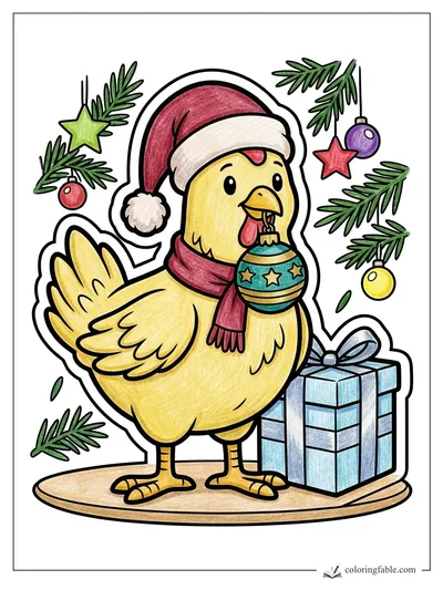 Colored example of this coloring page