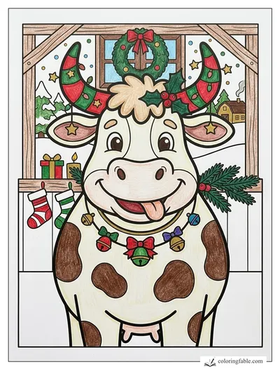 Colored example of this coloring page