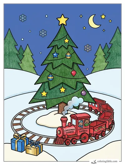 Colored example of this coloring page