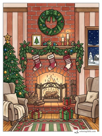 Colored example of this coloring page