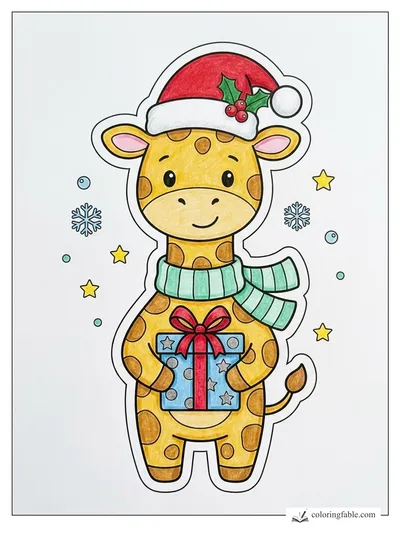 Colored example of this coloring page