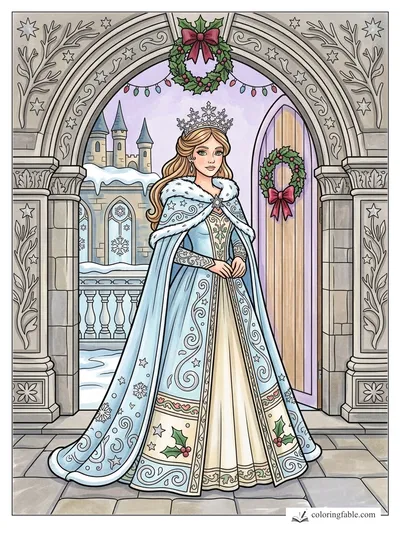 Colored example of this coloring page