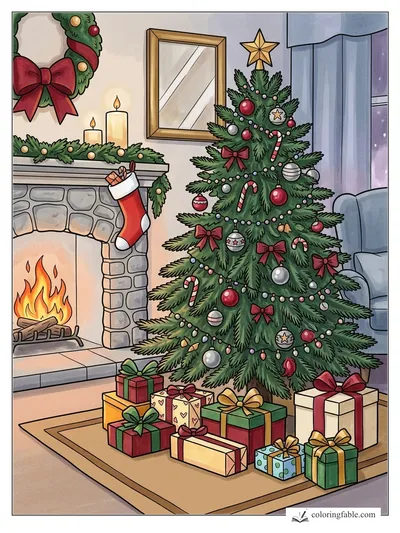 Colored example of this coloring page