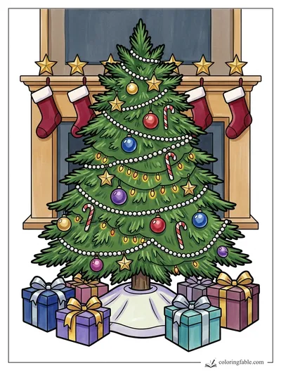 Colored example of this coloring page