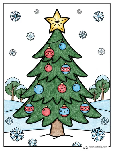 Colored example of this coloring page