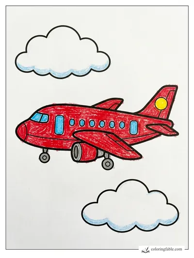 Colored example of this coloring page
