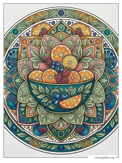 Colored example of this coloring page