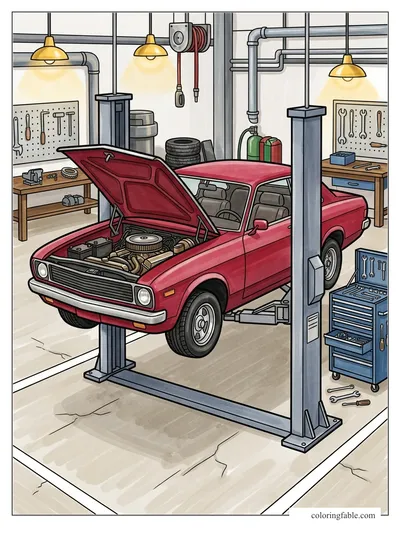 Colored example of this coloring page