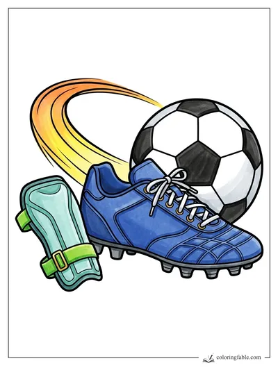 Colored example of this coloring page
