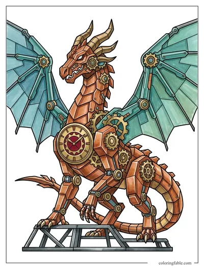 Colored example of this coloring page