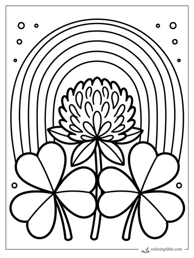 Flower coloring pages — sample drawing