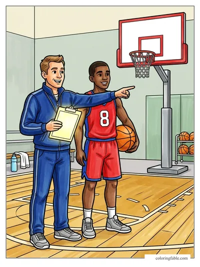Colored example of this coloring page