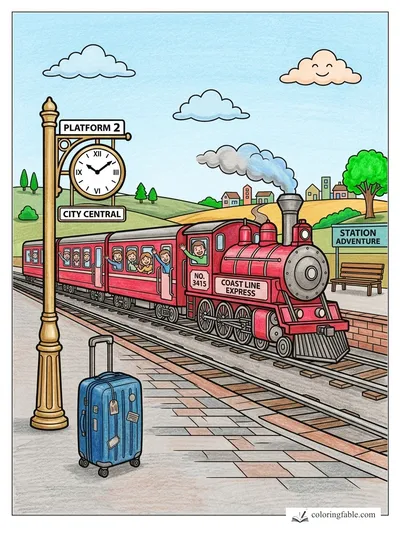 Colored example of this coloring page