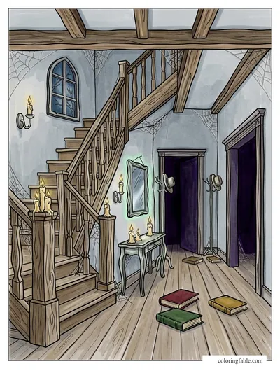 Colored example of this coloring page