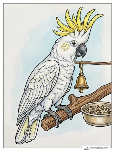 Colored example of this coloring page