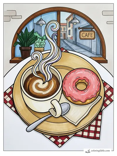 Colored example of this coloring page