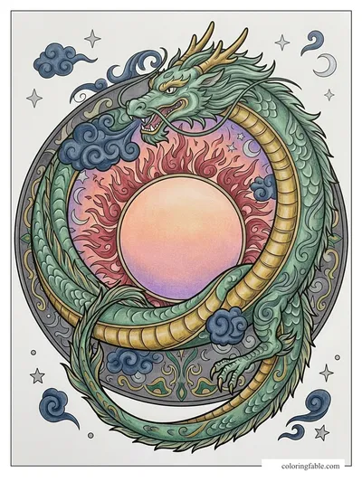Colored example of this coloring page