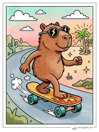 Colored example of this coloring page