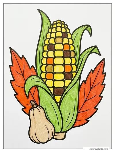 Colored example of this coloring page