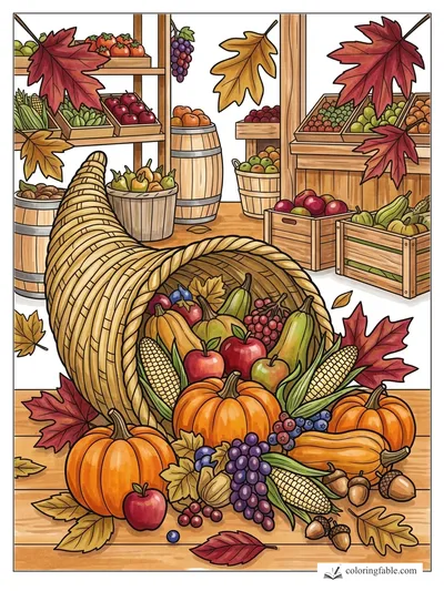 Colored example of this coloring page