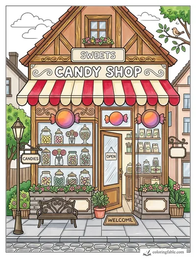 Colored example of this coloring page