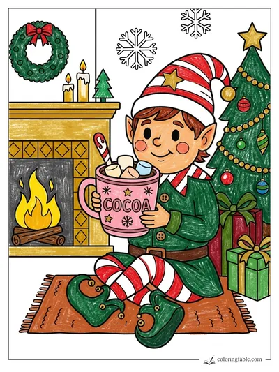 Colored example of this coloring page