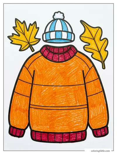 Colored example of this coloring page